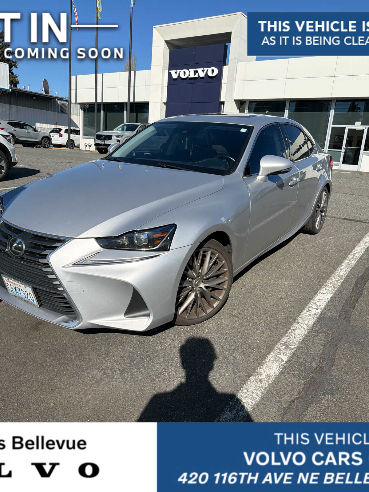 Silver Lining Metallic 2017 Lexus IS 200t RWD Sedan Rear-Wheel Drive Automatic