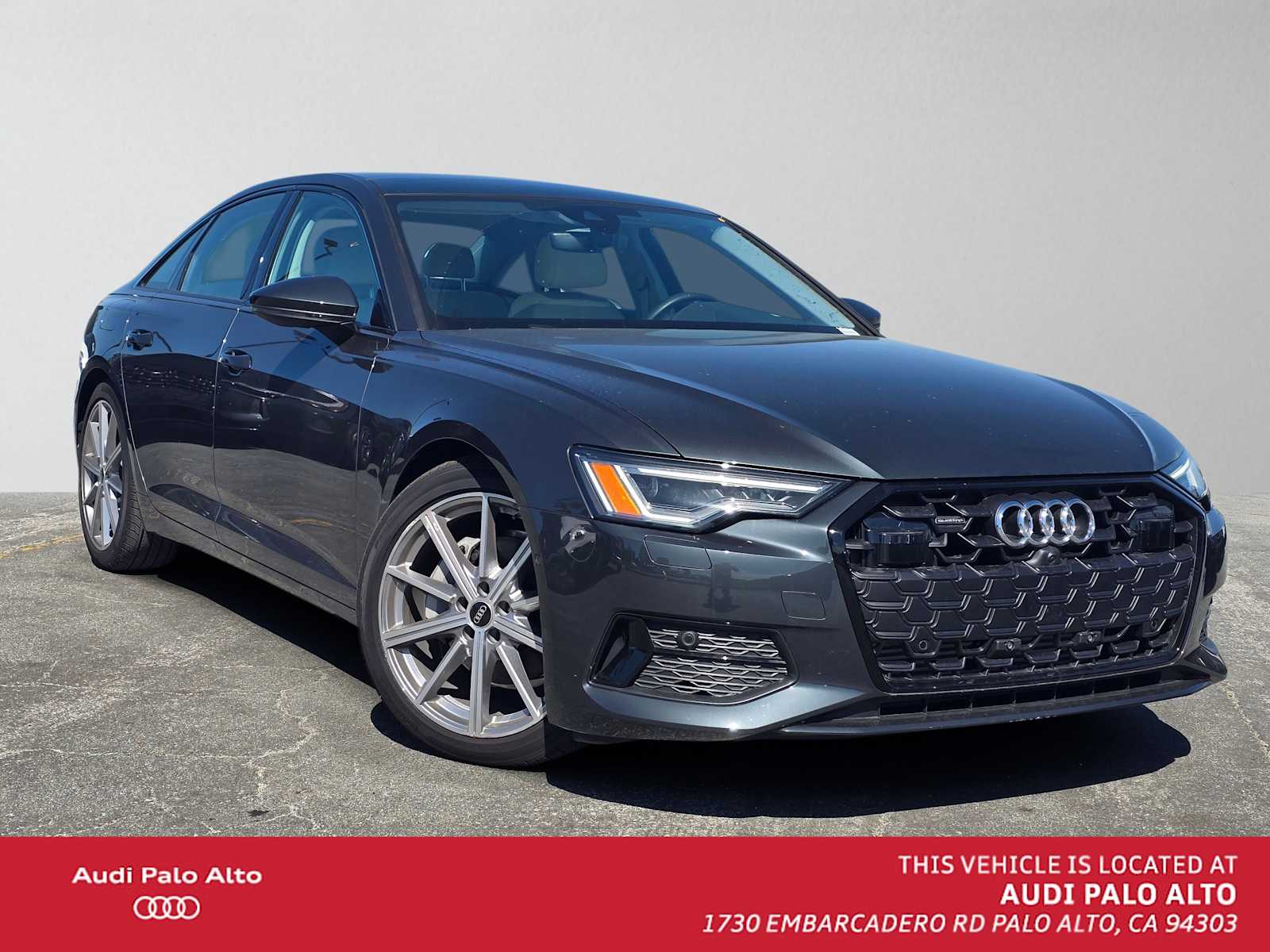 Manhattan Gray Metallic 2025 Audi A6 quattro Premium 45 TFSI Sedan All-Wheel Drive 7-Speed Automatic