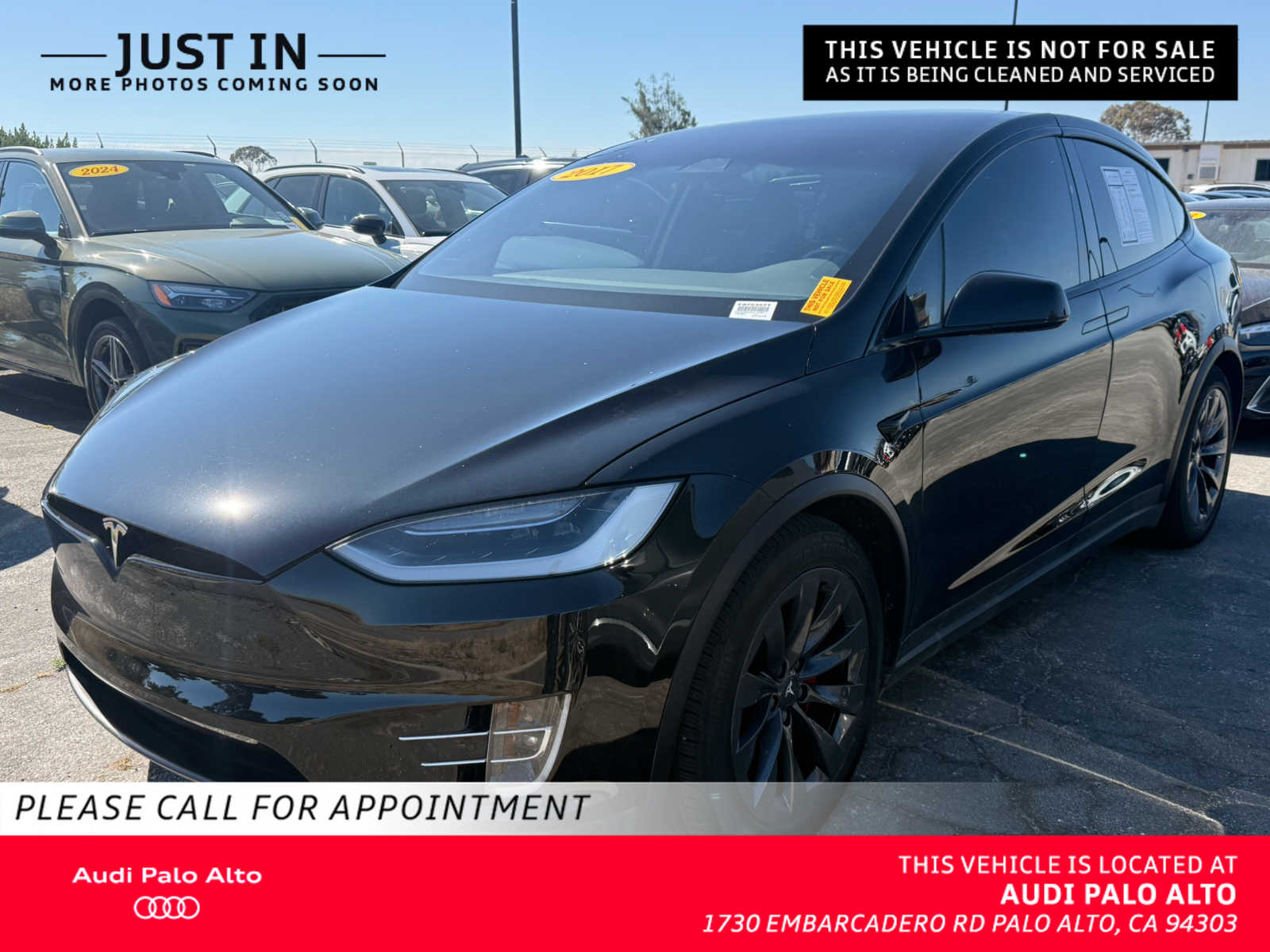 Solid Black 2017 Tesla Model X SUV / Crossover All-Wheel Drive 1-Speed Automatic