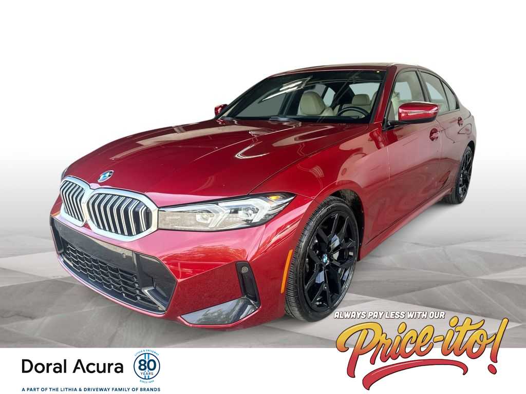 Red 2026 BMW 3 Series Sedan Rear-Wheel Drive 8-Speed Automatic
