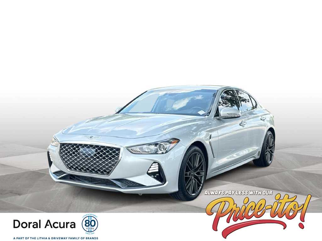 Santiago Silver 2019 Genesis G70 Sedan Rear-Wheel Drive Automatic