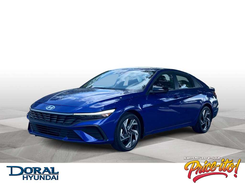 Intense Blue 2025 Hyundai Elantra Sedan Front-Wheel Drive Continuously Variable Transmission