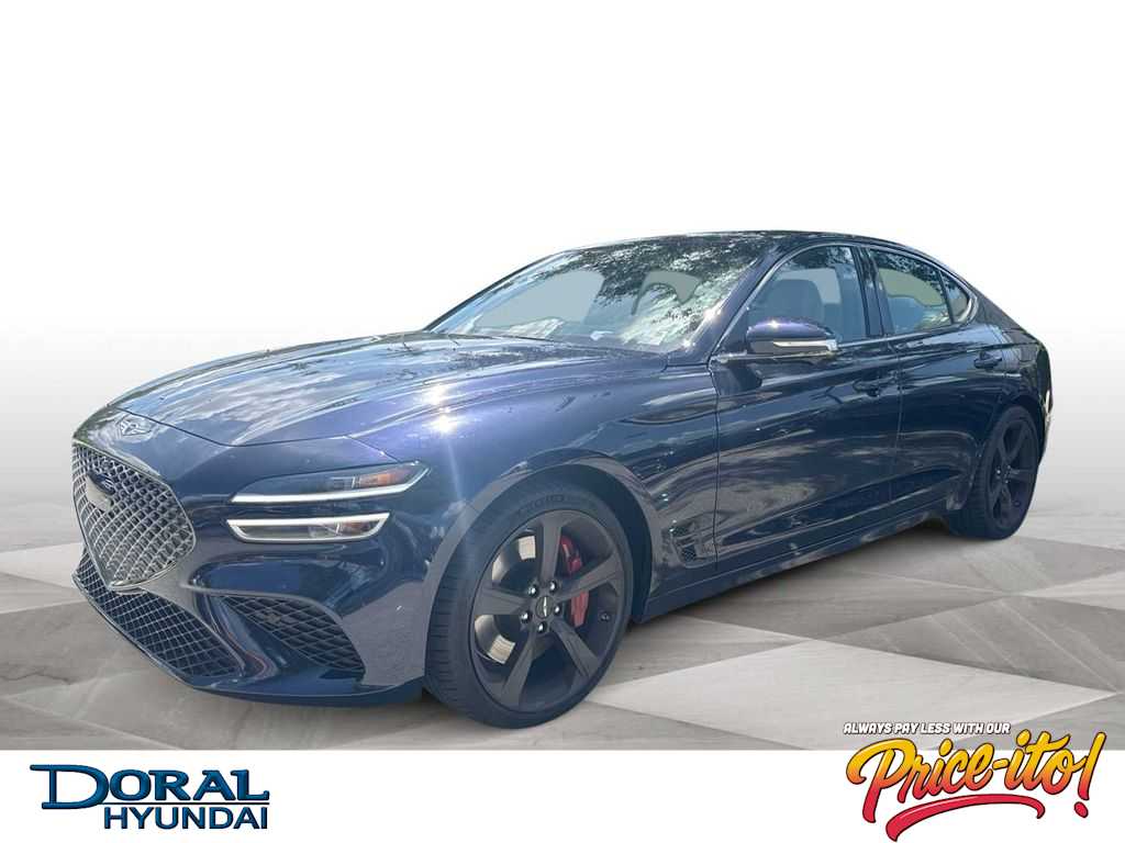 Capri Blue 2026 Genesis G70 Sedan Rear-Wheel Drive 8-Speed Automatic