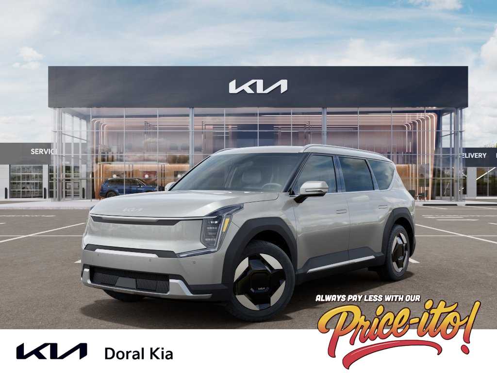 White (Ivory Silver) 2026 Kia EV9 SUV / Crossover All-Wheel Drive 1-Speed Automatic
