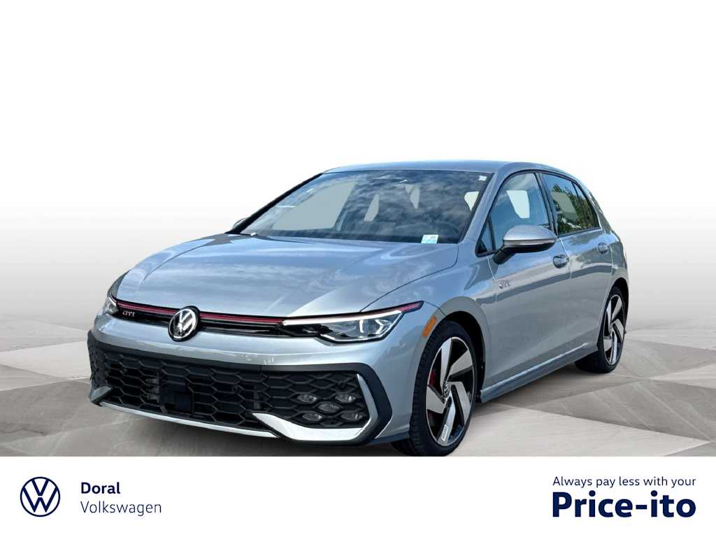 Silver 2026 Volkswagen Golf GTI Hatchback Front-Wheel Drive 7-Speed Automatic