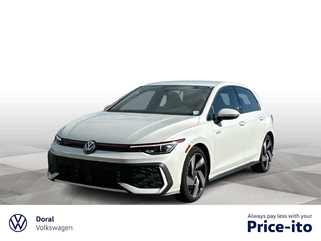 White/off-white 2026 Volkswagen Golf GTI Hatchback Front-Wheel Drive 7-Speed Automatic