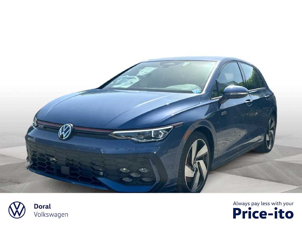 Blue 2026 Volkswagen Golf GTI Hatchback Front-Wheel Drive 7-Speed Automatic