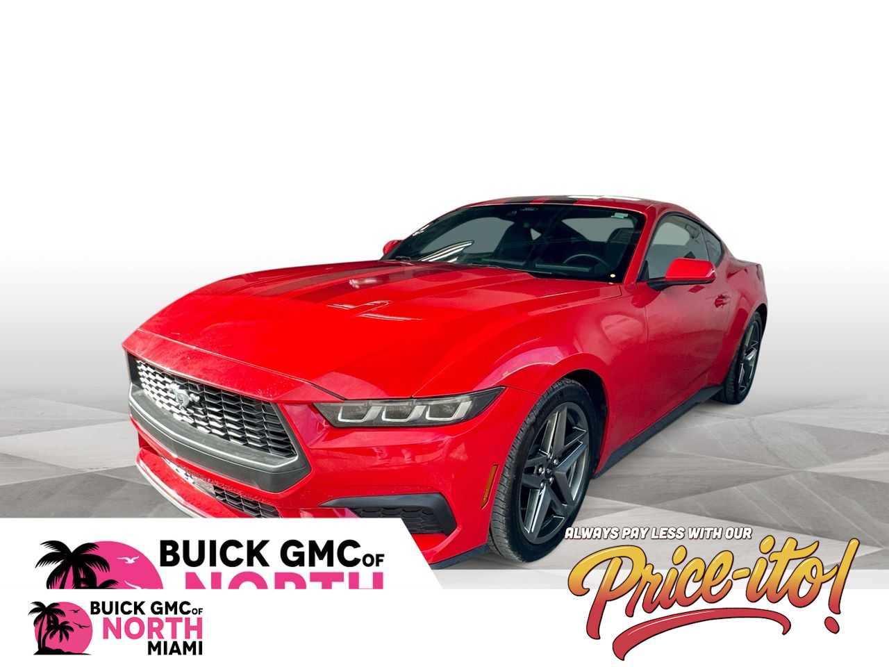 Race Red 2024 Ford Mustang Coupe Rear-Wheel Drive Automatic