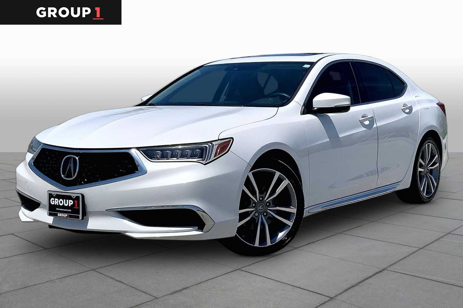 2020 Acura TLX w/Technology Pkg Platinum White Pearl at AutoNation USA Houston
