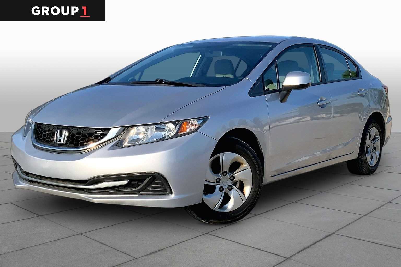 2013 Honda Civic LX Alabaster Silver Metallic at Group 1 Toyota Southwest