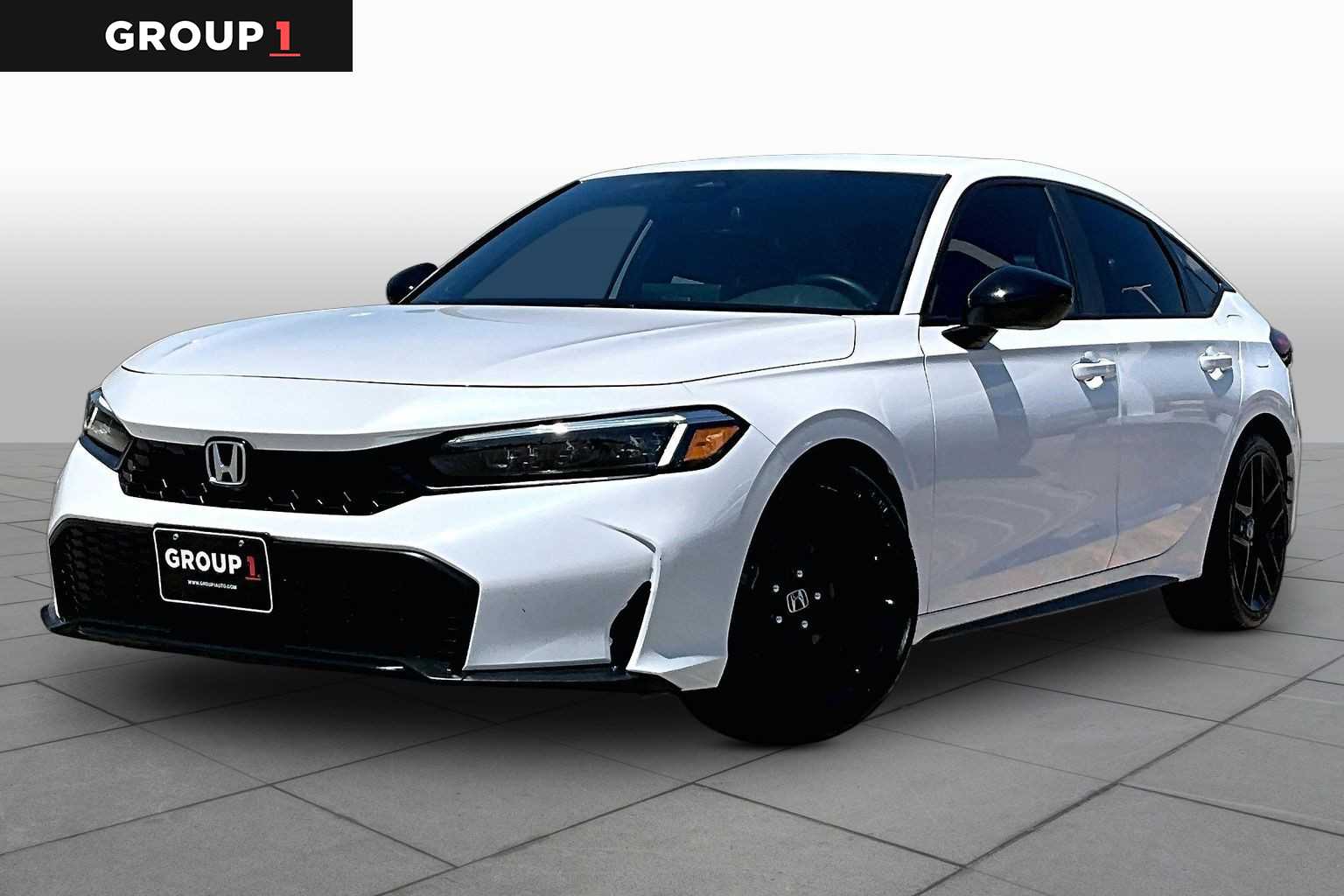 2025 Honda Civic Sport Platinum White Pearl at Honda of Clear Lake