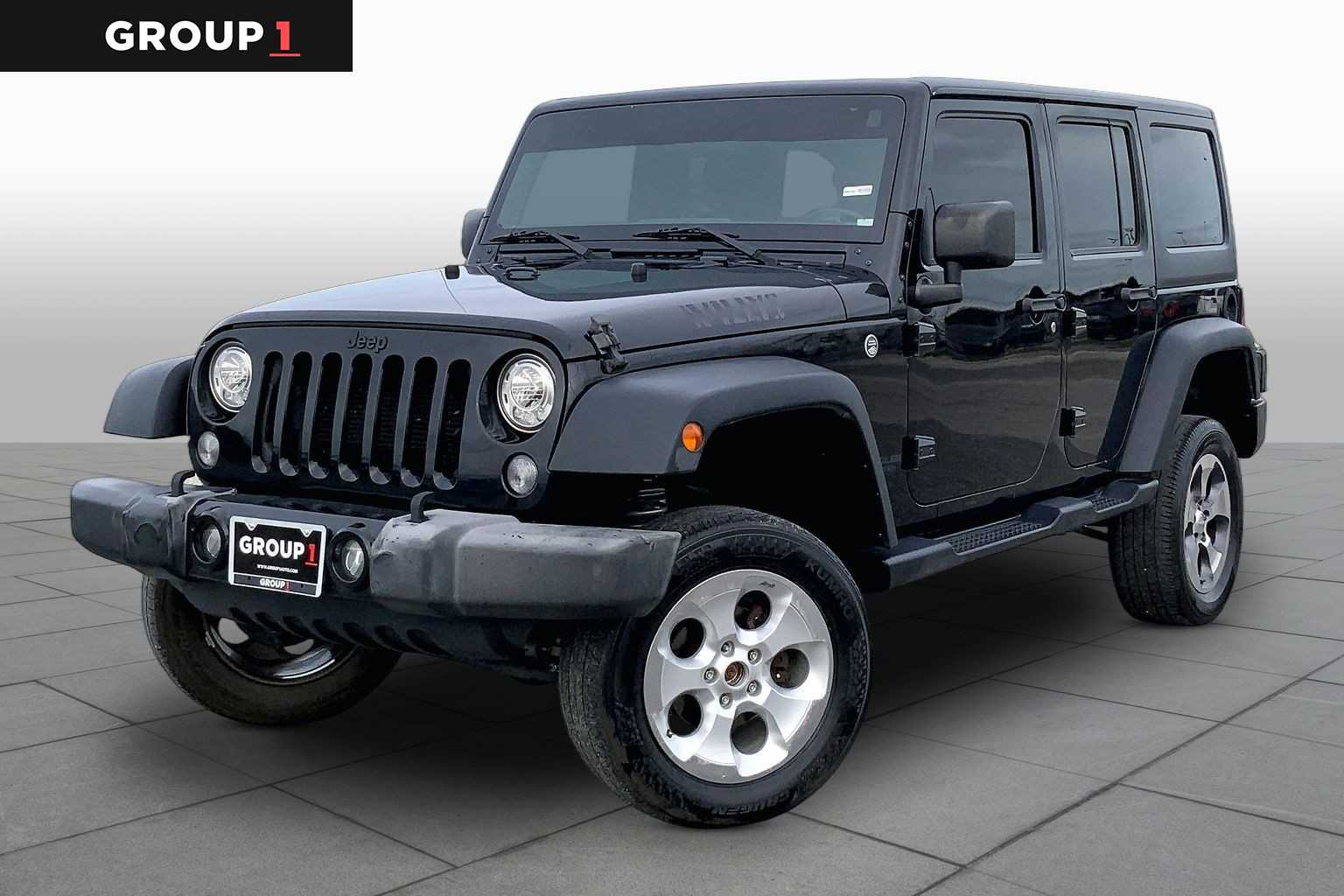 2017 Jeep Wrangler Unlimited Willys Wheeler Black Clearcoat at Lexus of Clear Lake