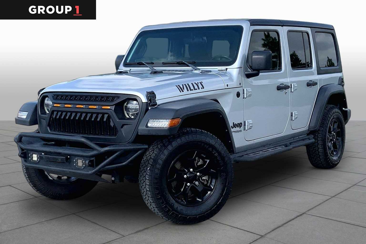 2022 Jeep Wrangler Unlimited Willys Silver Zynith Clearcoat at Lexus Southwest Houston