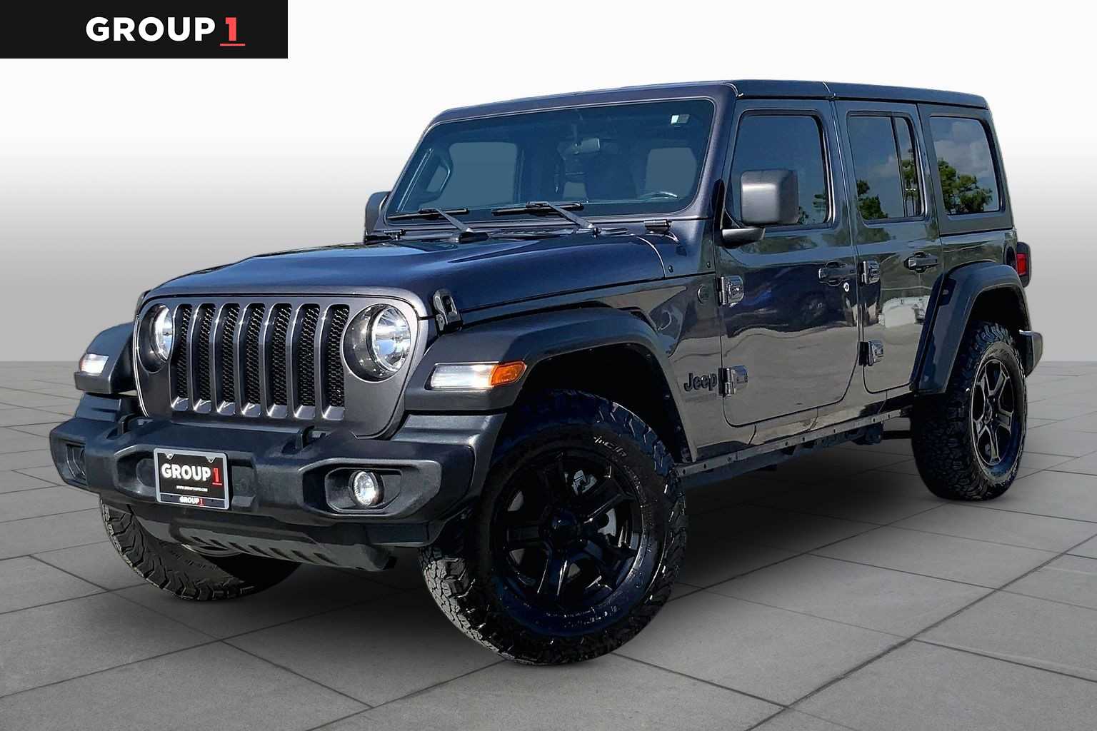 2022 Jeep Wrangler Unlimited Sport S Granite Crystal Metallic Clearcoat at Beck & Masten Kia