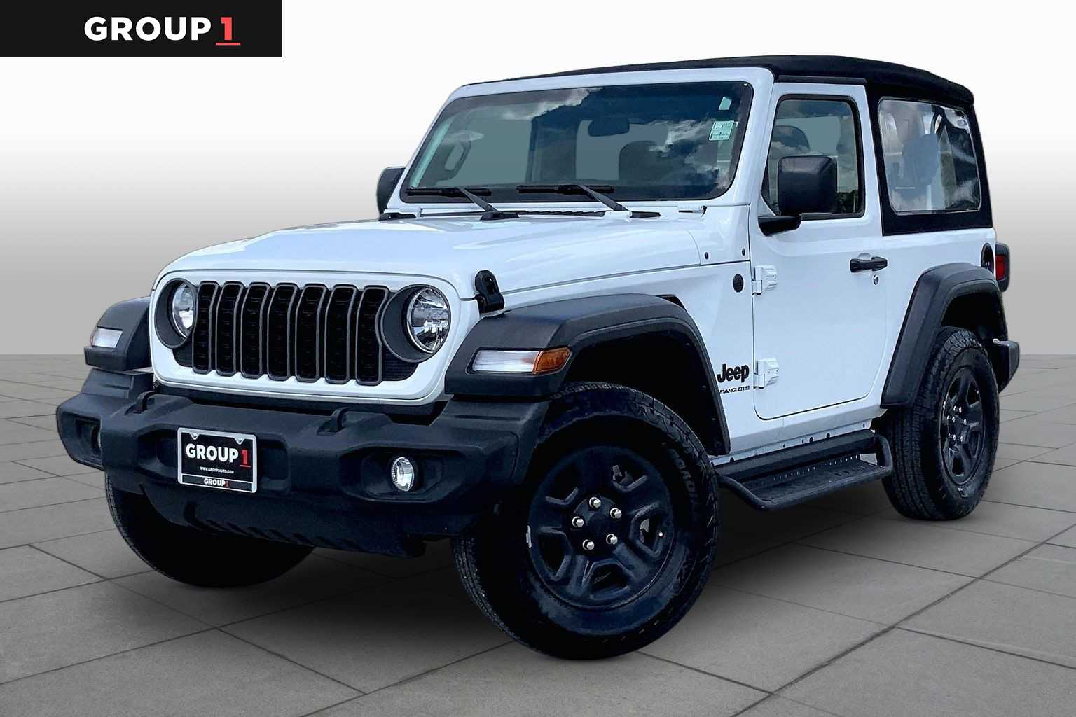2024 Jeep Wrangler Sport Bright White Clearcoat at Mac Haik CDJR North Houston