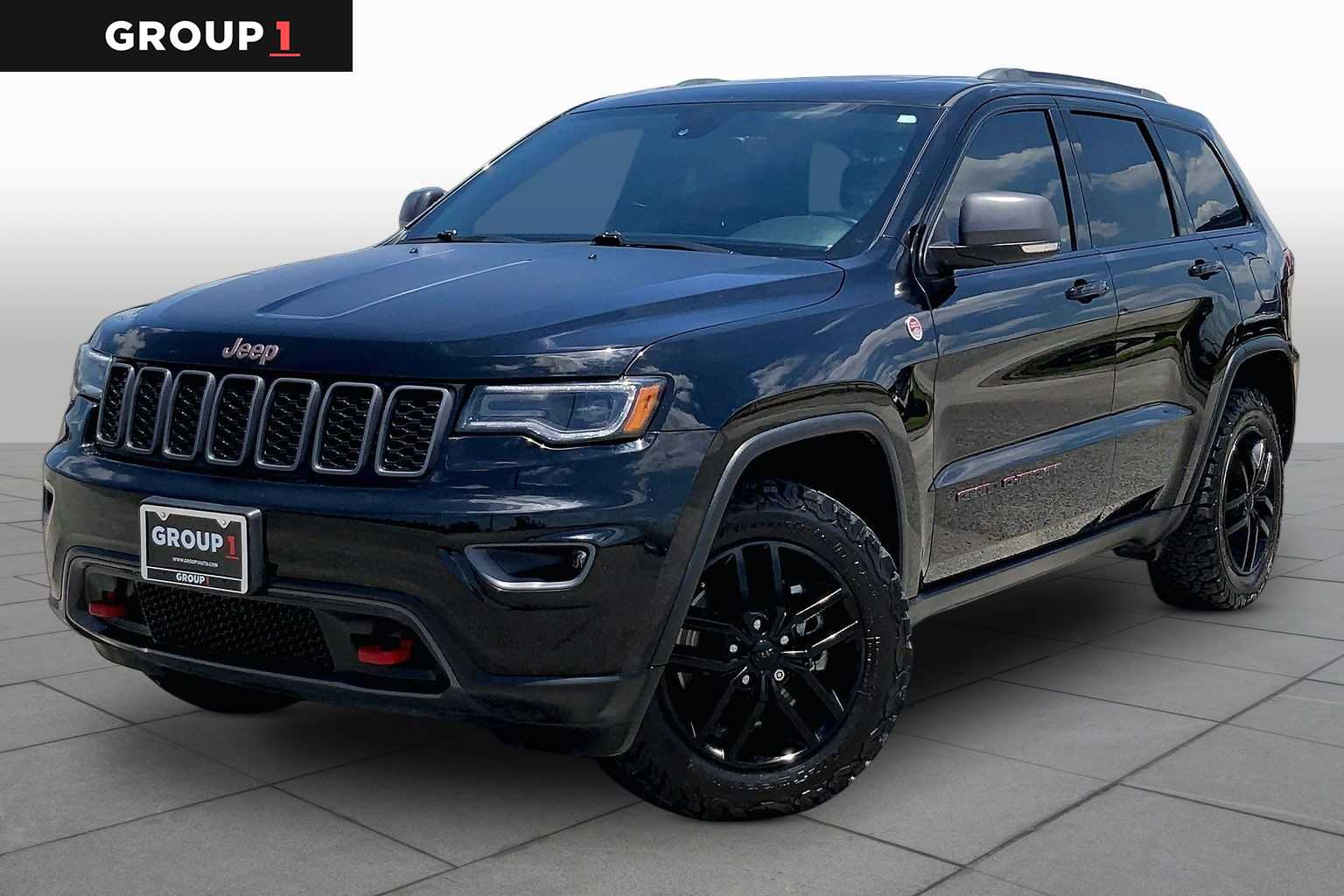 2021 Jeep Grand Cherokee Trailhawk Diamond Black Crystal Pearlcoat at AutoNation Chrysler Jeep Dodge Ram Spring