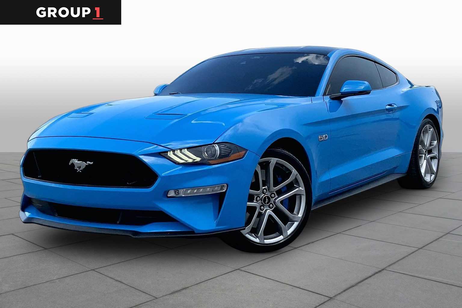 2022 Ford Mustang GT Premium Grabber Blue Metallic at Lexus Southwest Houston