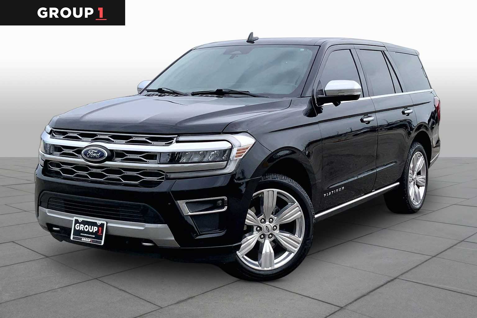 2023 Ford Expedition Platinum Agate Black at Texan GMC Buick