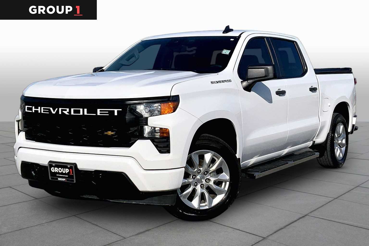 2024 Chevrolet Silverado 1500 Custom Summit White at Texan GMC Buick