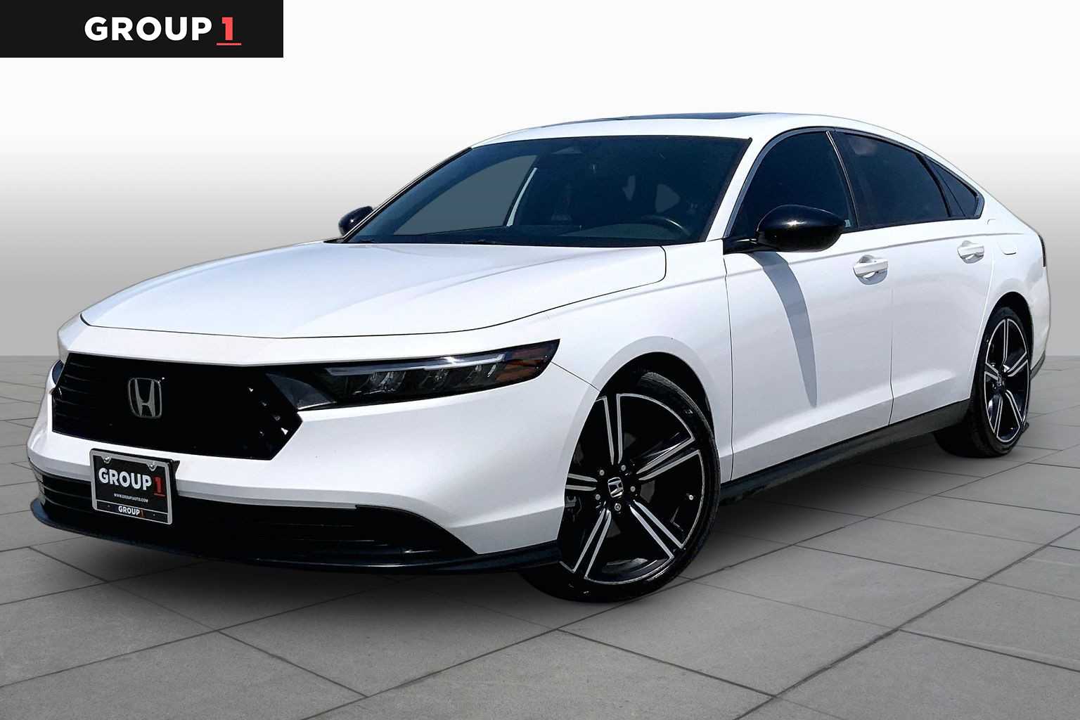 2023 Honda Accord Hybrid Sport Platinum White Pearl at Beck & Masten Kia