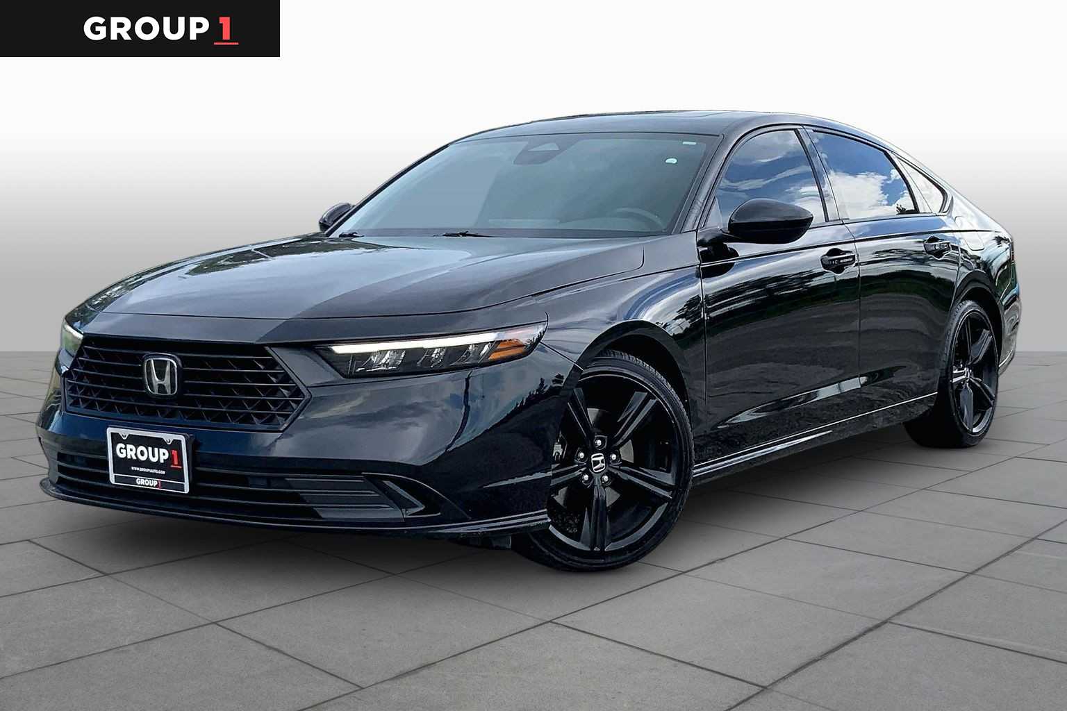 2023 Honda Accord Hybrid Sport-L Crystal Black Pearl at AutoNation Chevrolet Gulf Fwy