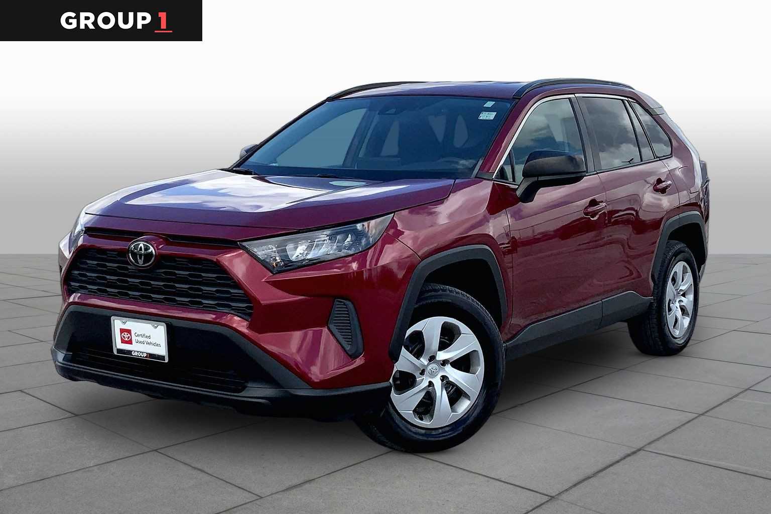 2021 Toyota RAV4 LE Ruby Flare Pearl at Group 1 Toyota Southwest
