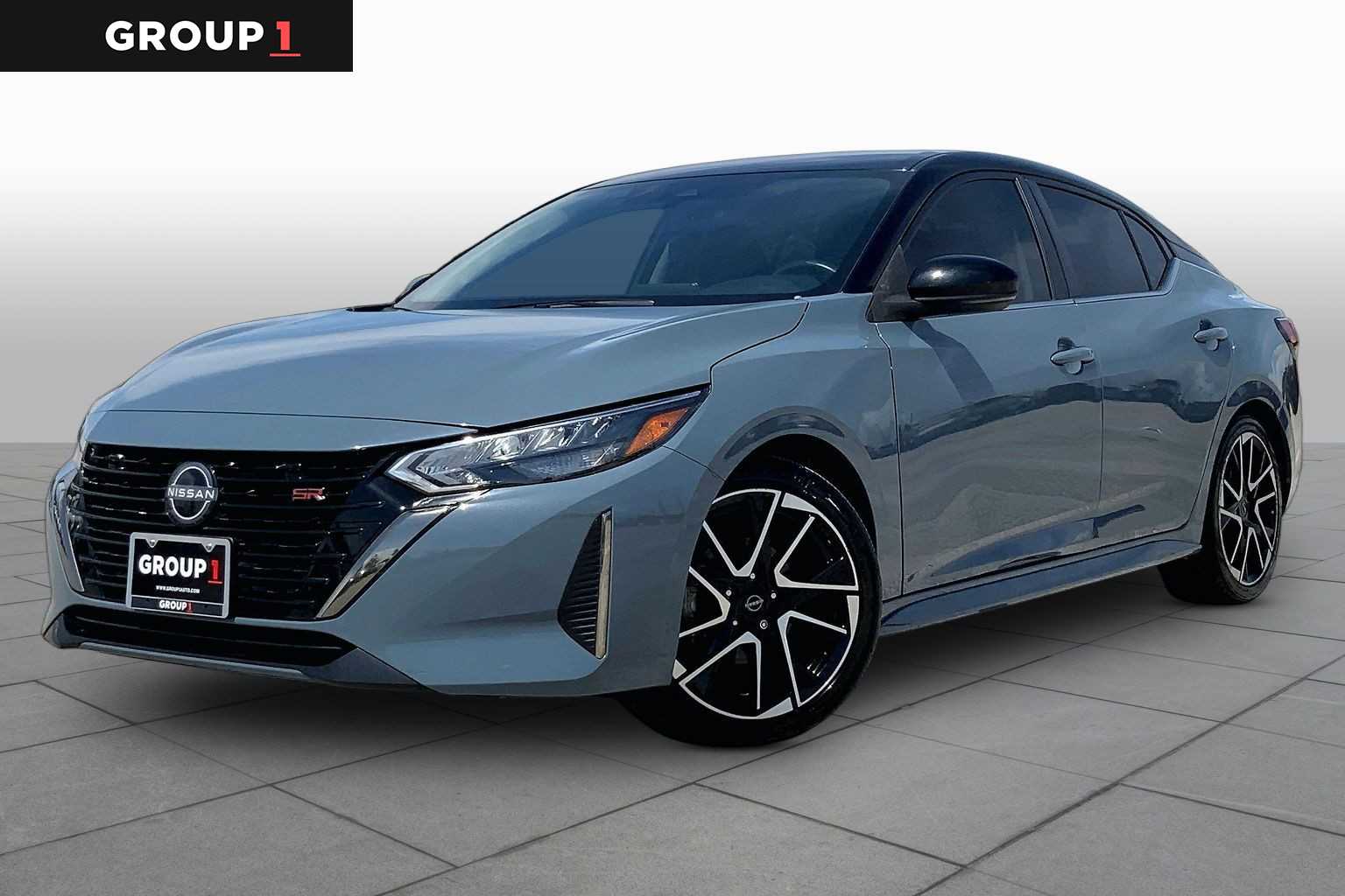 2024 Nissan Sentra SR Atlantic Gray Metallic/Super Black at Tomball Ford