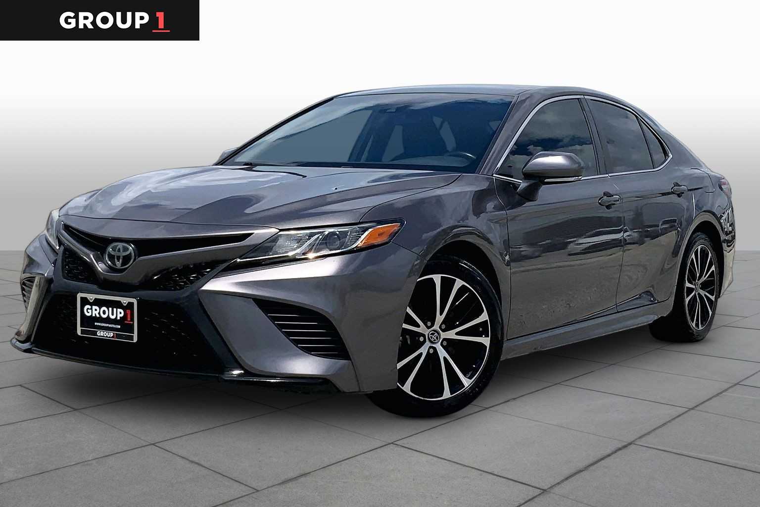2019 Toyota Camry SE Predawn Gray Mica at Beck & Masten Kia