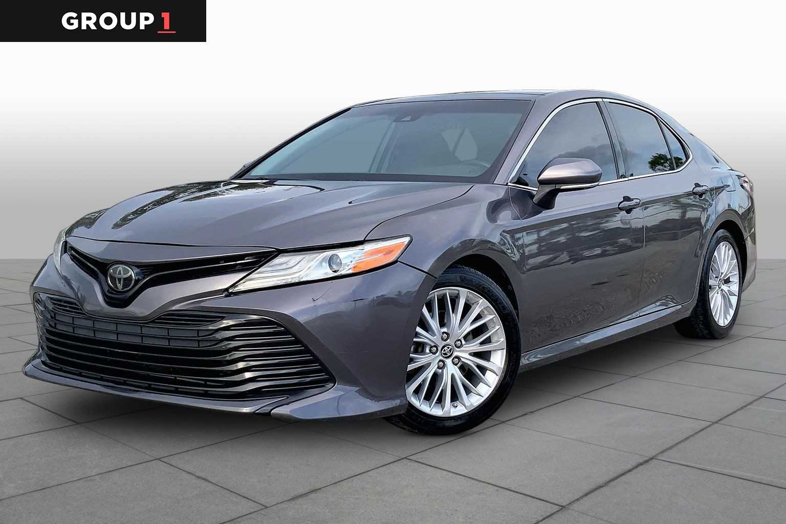 2019 Toyota Camry XLE Predawn Gray Mica at Lone Star Chevrolet