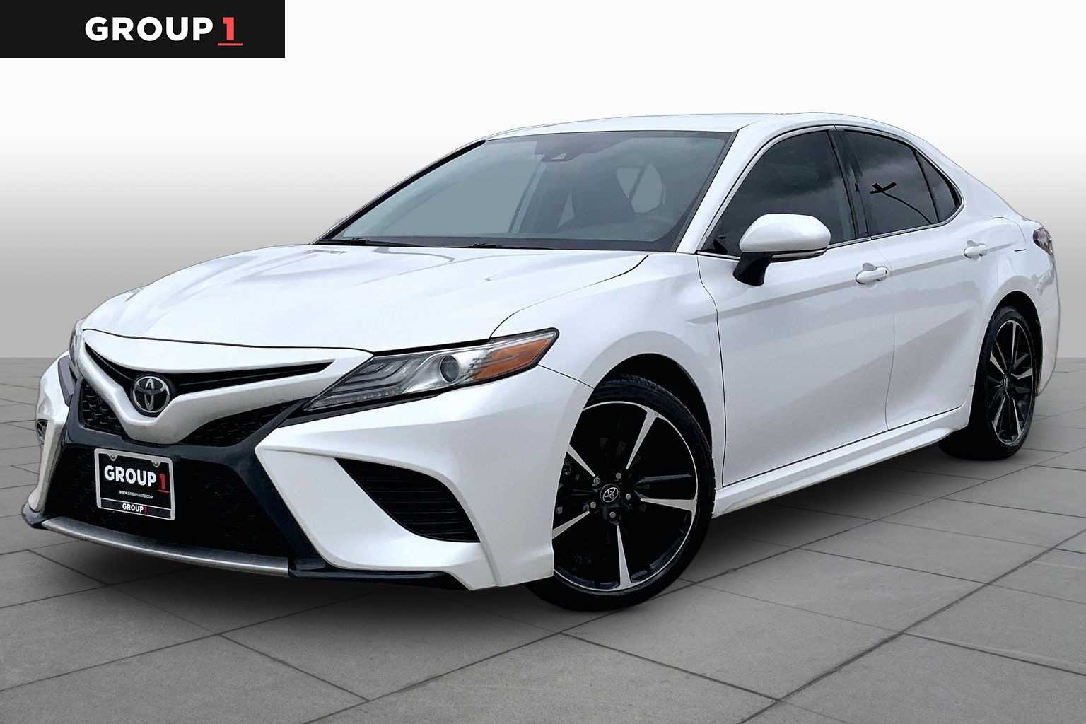 2019 Toyota Camry XSE Wind Chill Pearl at Group 1 Toyota Southwest