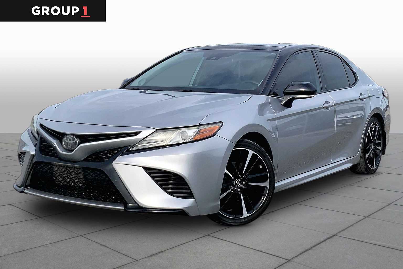 2019 Toyota Camry XSE Celestial Silver/Midnight Black Metallic at AutoNation USA Katy