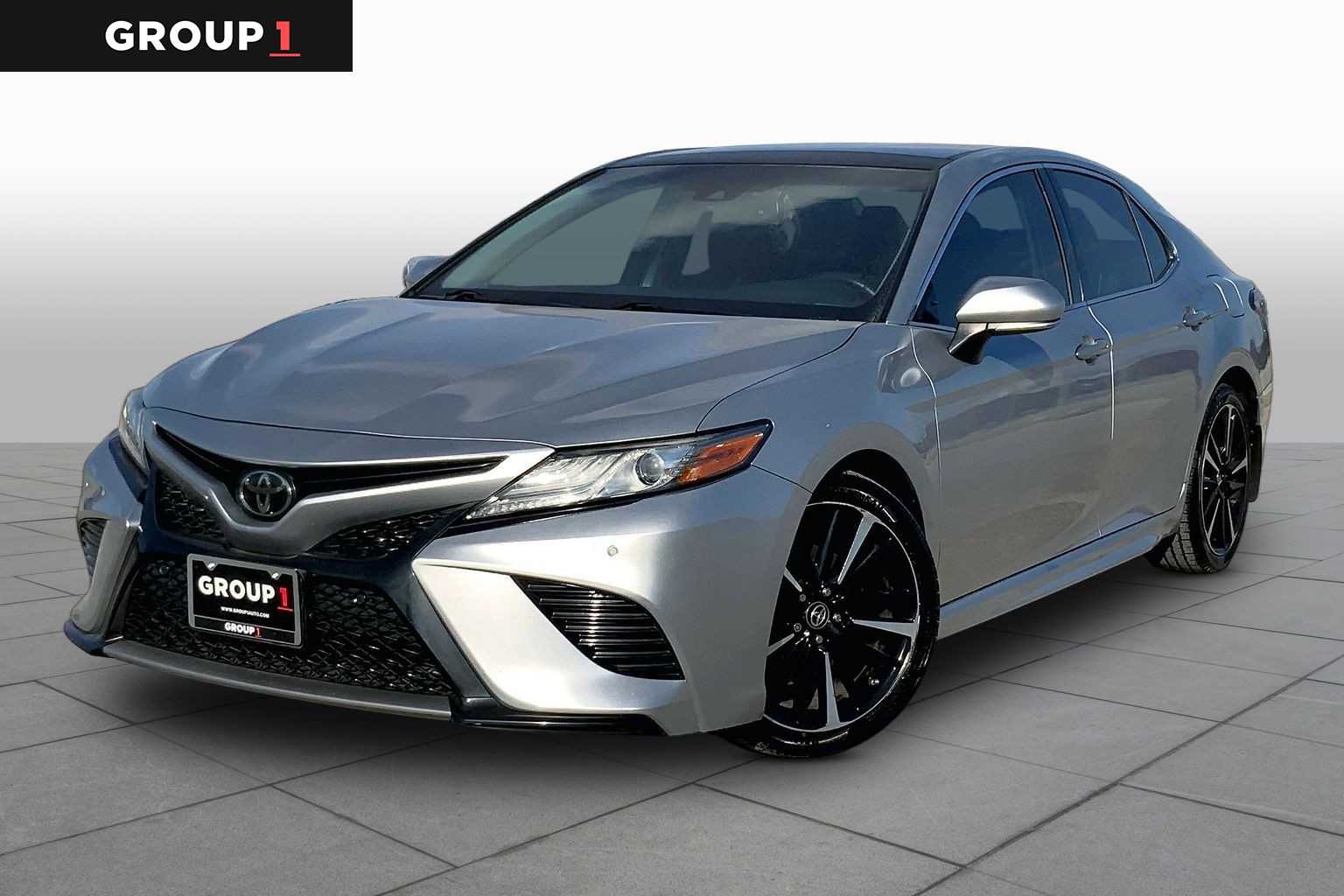 2018 Toyota Camry XSE Celestial Silver Metallic at Tomball Chrysler Dodge Jeep Ram