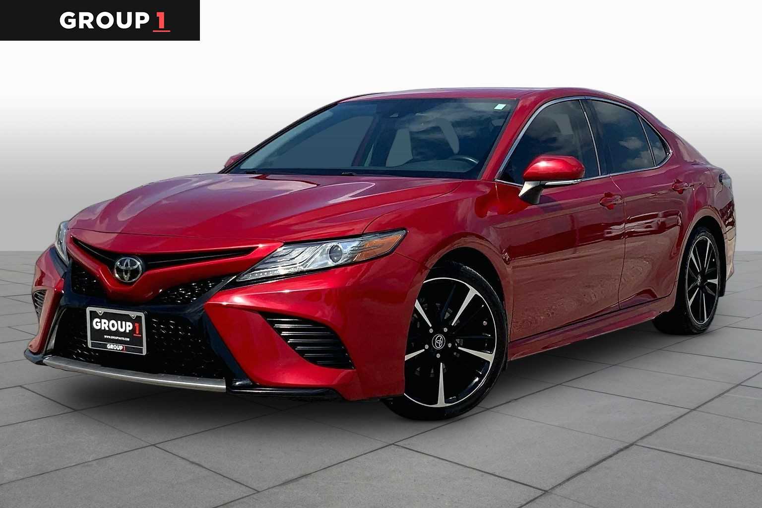 2019 Toyota Camry XSE Supersonic Red at Group 1 Toyota Southwest