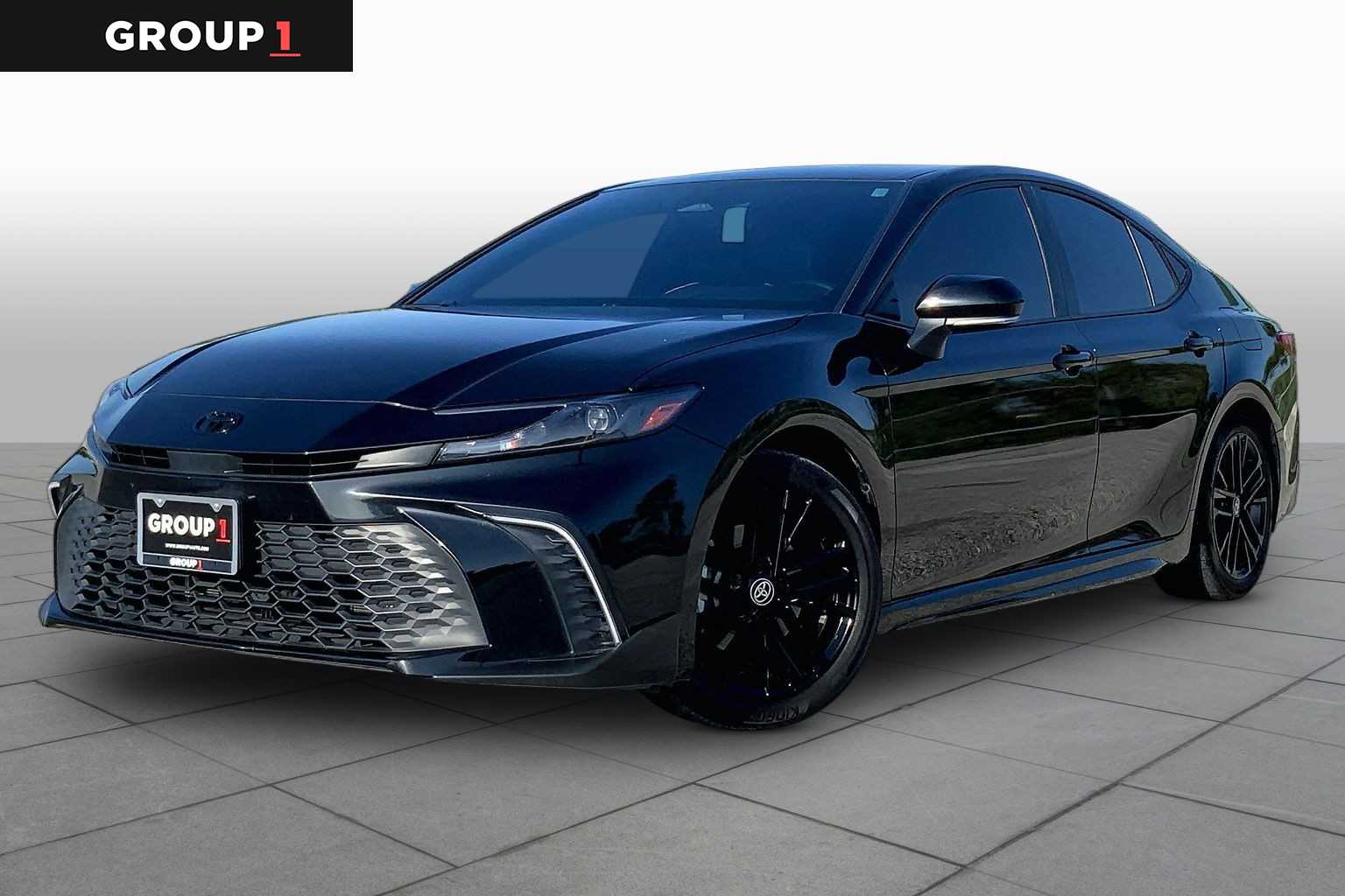 2025 Toyota Camry SE Midnight Black Metallic at Group 1 Toyota Southwest