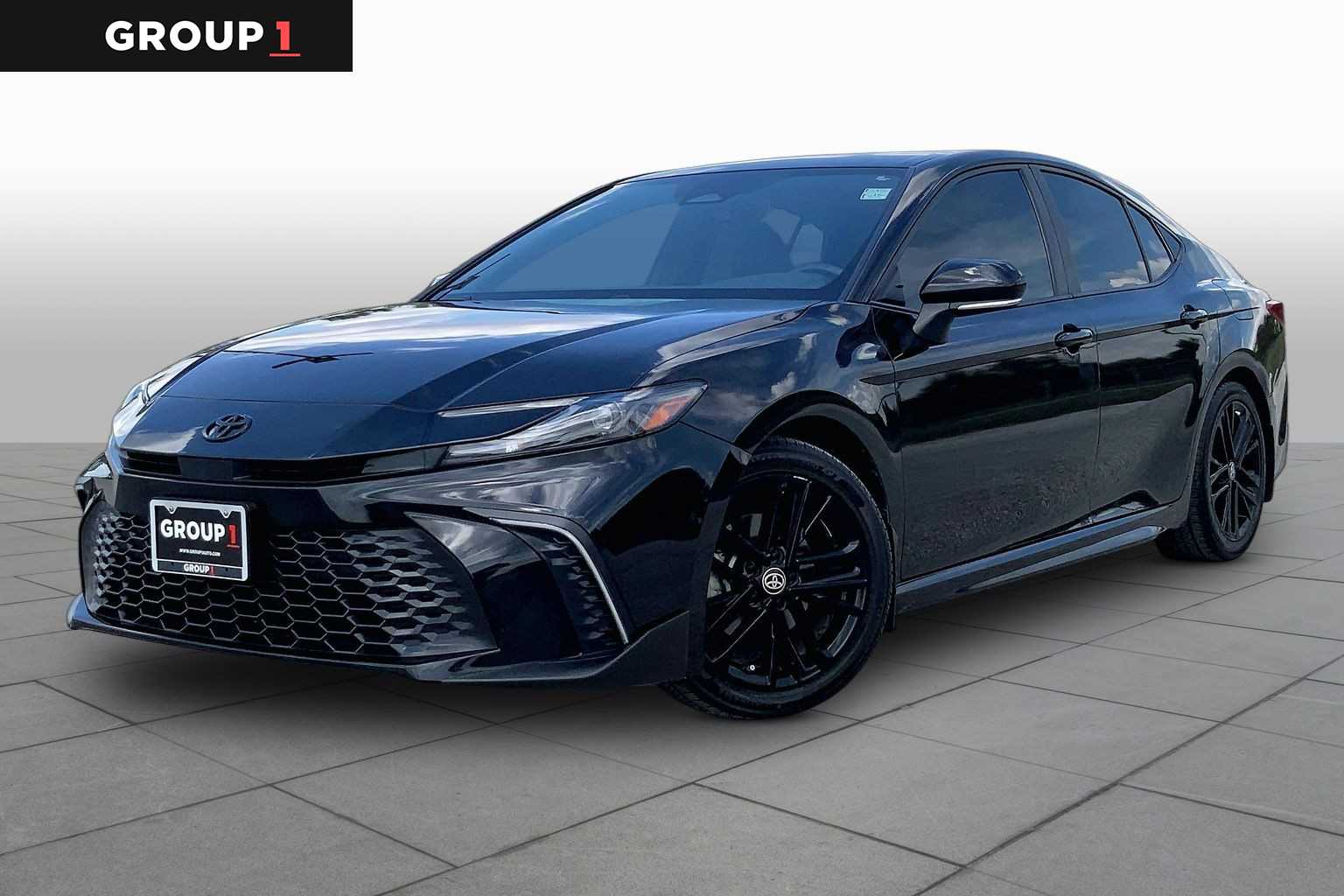 2025 Toyota Camry SE Midnight Black Metallic at Group 1 Toyota Southwest