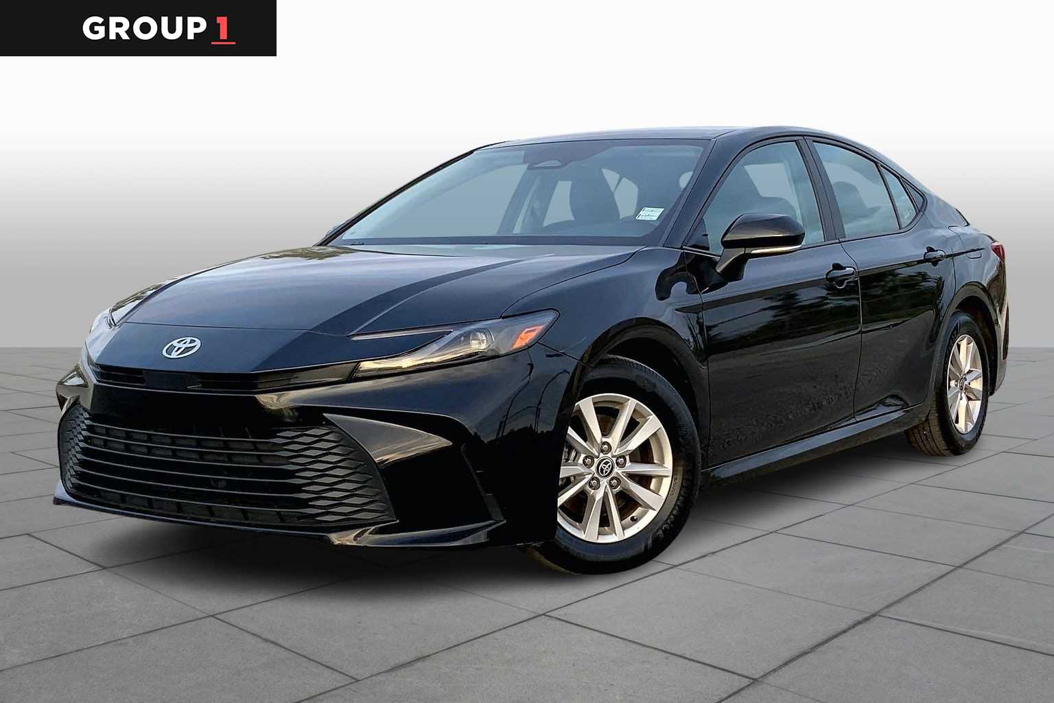 2025 Toyota Camry LE Midnight Black Metallic at Group 1 Toyota Southwest