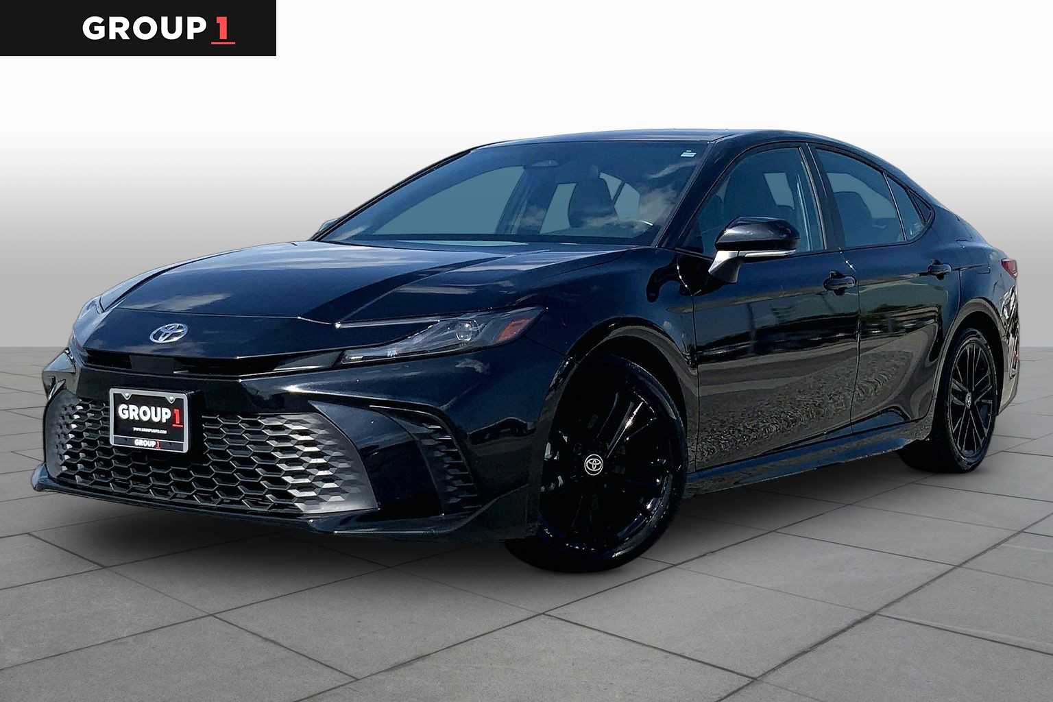 2025 Toyota Camry SE Midnight Black Metallic at Texan GMC Buick
