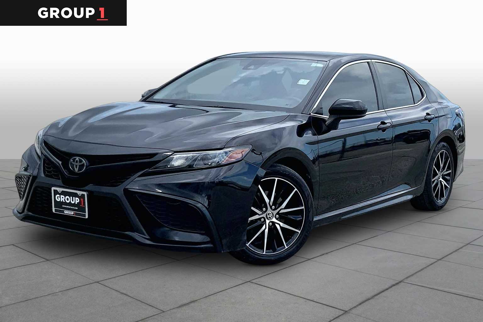2021 Toyota Camry SE Midnight Black Metallic at Group 1 Toyota Southwest