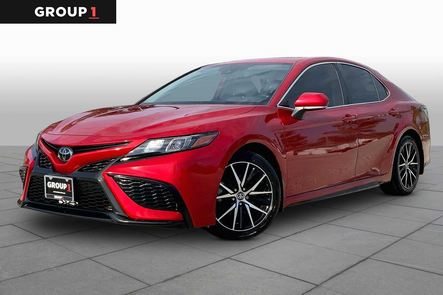 2023 Toyota Camry SE Supersonic Red at AutoNation USA Houston