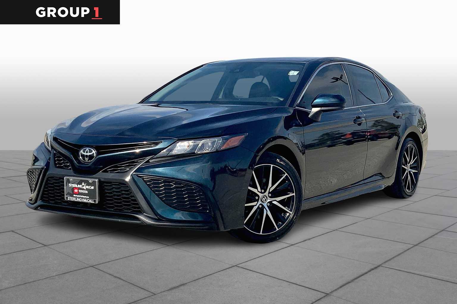 2021 Toyota Camry SE Galactic Aqua Mica at Group 1 Toyota Southwest