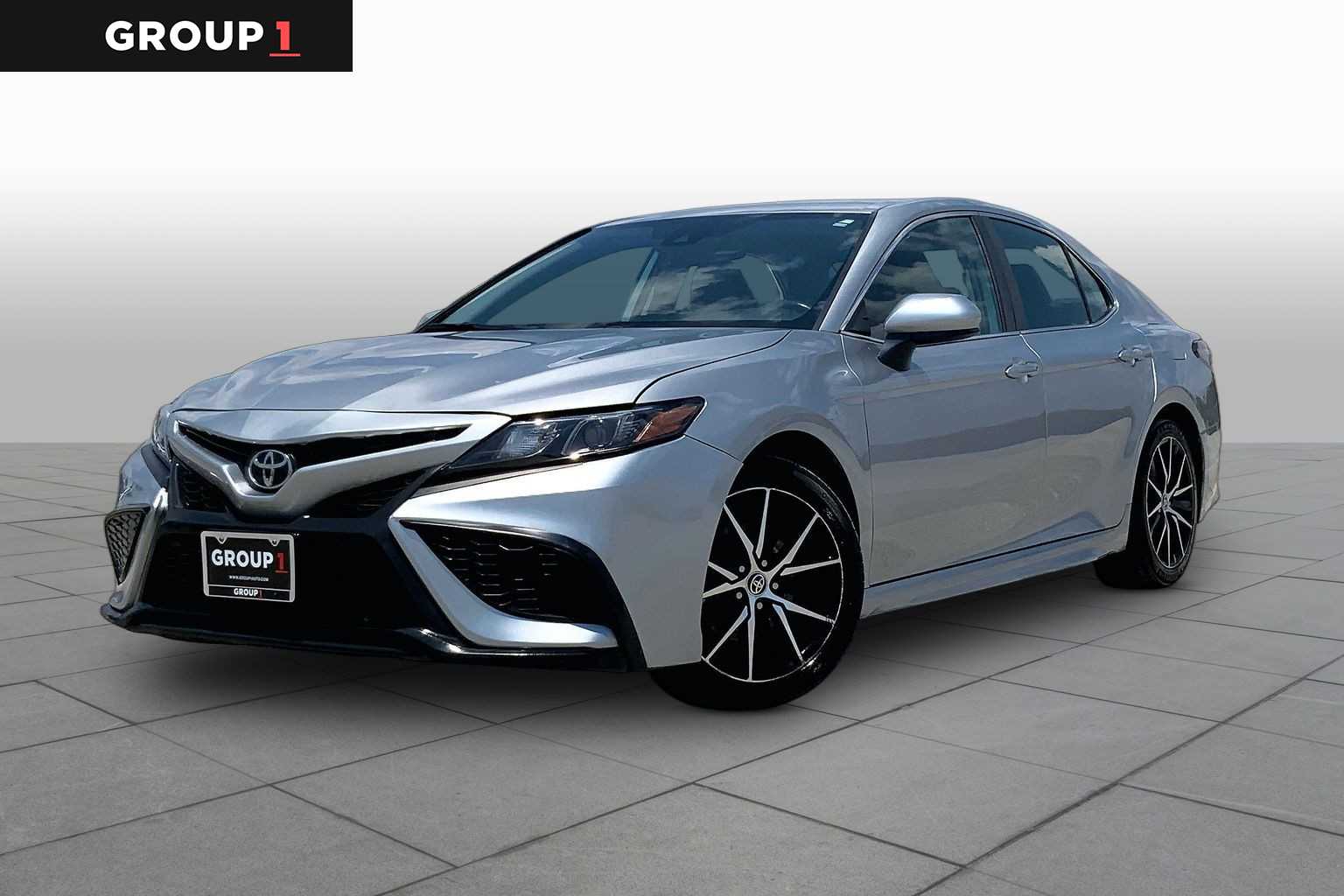 2021 Toyota Camry SE Celestial Silver Metallic at Sterling McCall Nissan