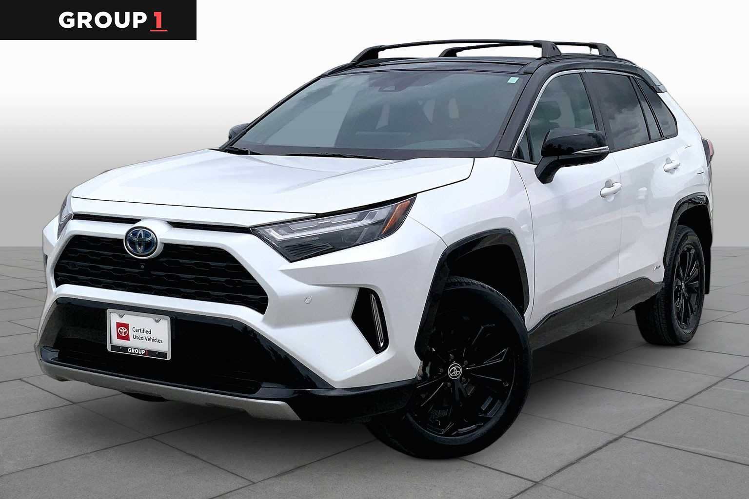 2023 Toyota RAV4 Hybrid XSE Wind Chill Pearl/Midnight Black Metallic at Texan GMC Buick