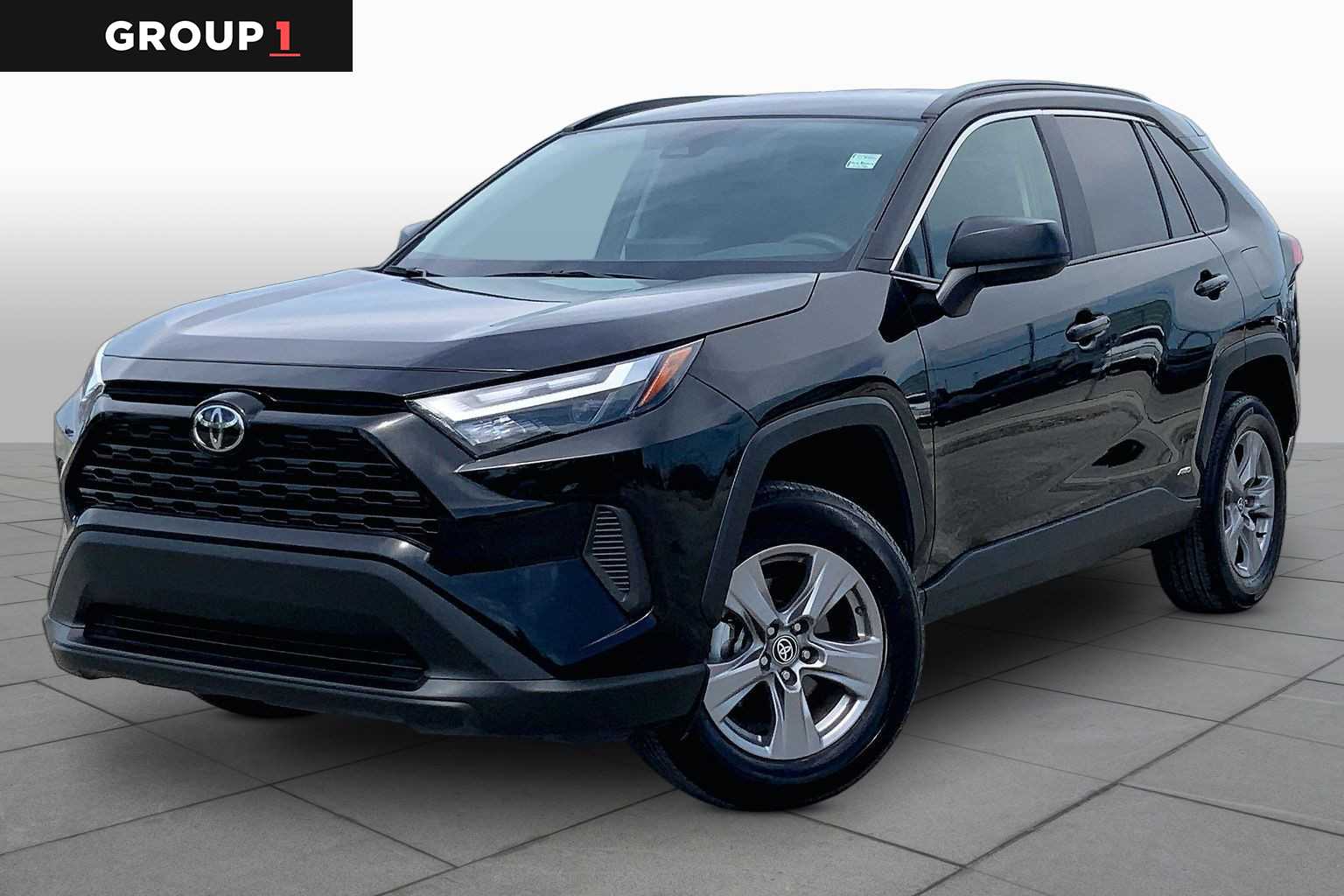 2025 Toyota RAV4 Hybrid LE Midnight Black Metallic at Group 1 Toyota Southwest