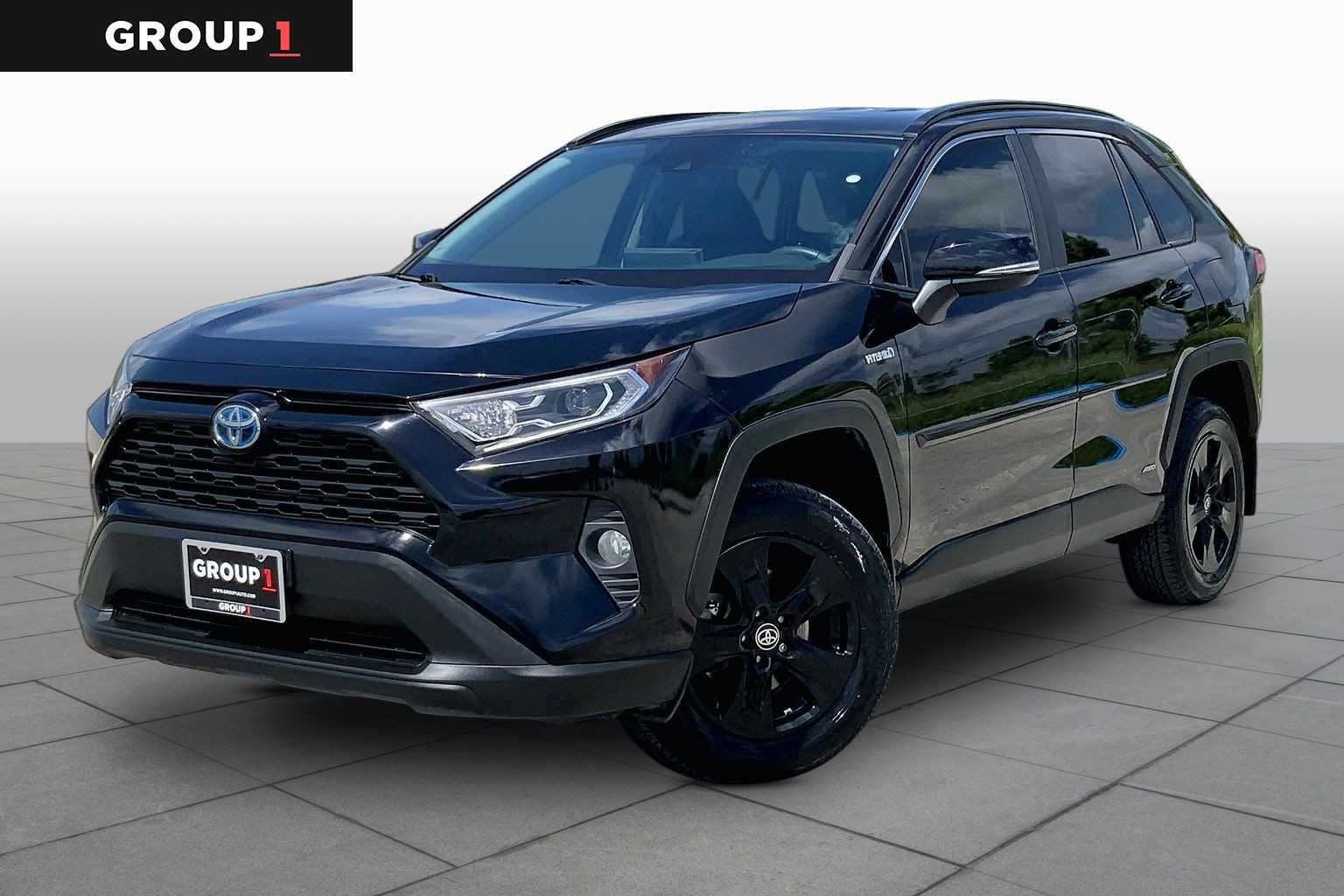2021 Toyota RAV4 Hybrid XLE Midnight Black Metallic at AutoNation USA Katy
