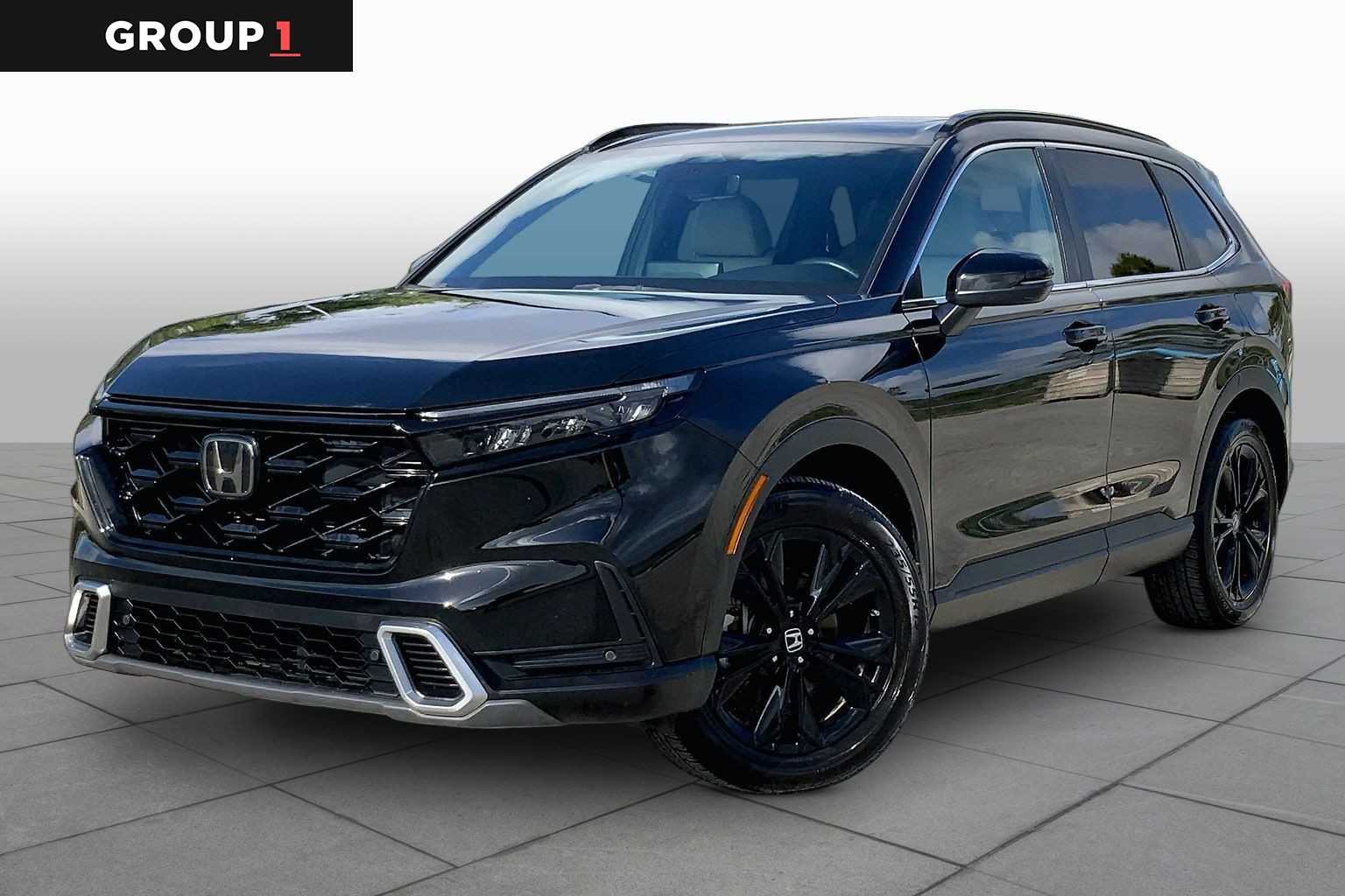 2023 Honda CR-V Hybrid Sport Touring Crystal Black Pearl at AutoNation USA Katy