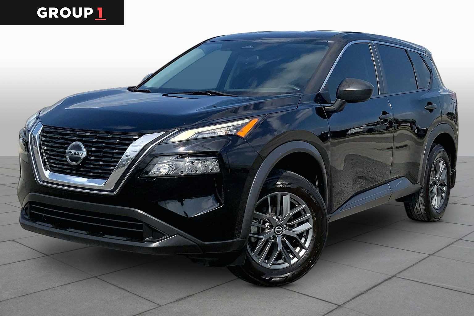 2021 Nissan Rogue S Super Black at Tomball Chrysler Dodge Jeep Ram