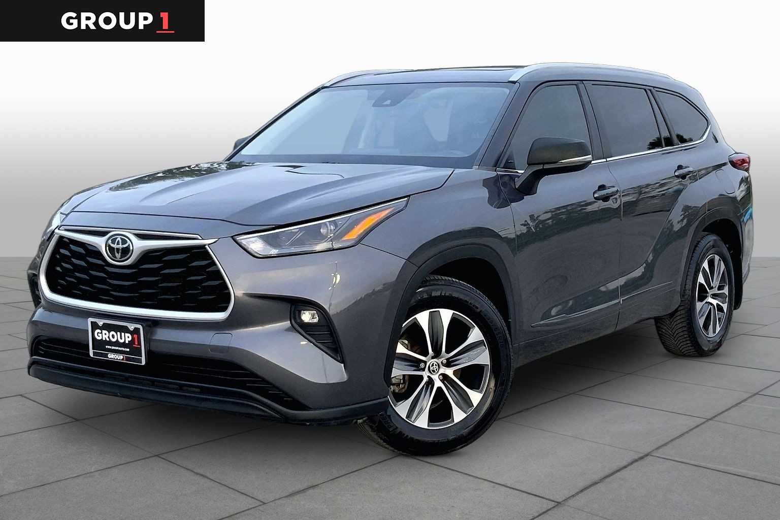 2023 Toyota Highlander XLE Magnetic Gray Metallic at Group 1 Toyota Southwest