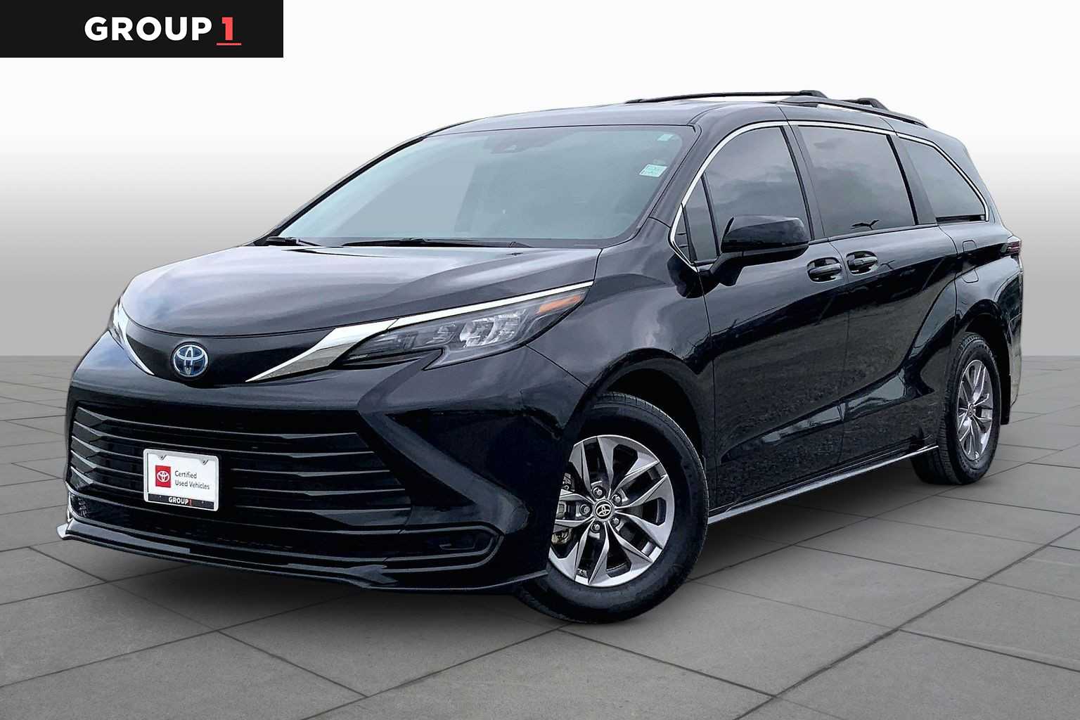 2024 Toyota Sienna LE Midnight Black Metallic at AutoNation Toyota Gulf Fwy