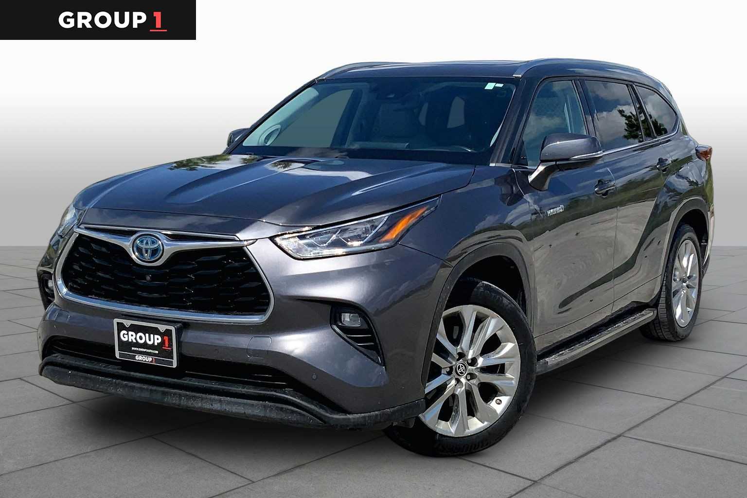 2021 Toyota Highlander Hybrid Limited Magnetic Gray Metallic at AutoNation USA Houston