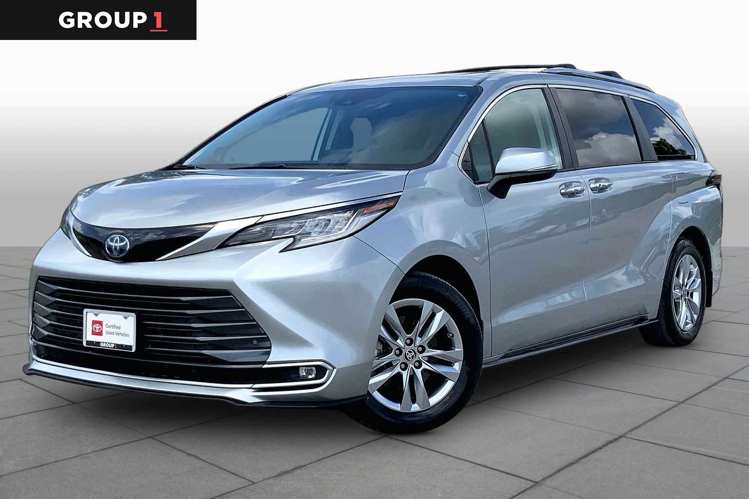 2023 Toyota Sienna Limited Celestial Silver Metallic at Group 1 Toyota Southwest
